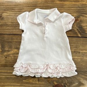 Ralph Lauren, Blush Pink, Ruffled Dress. Size 9M.